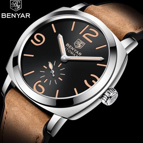 Benyar 2021 New Men Watch Top Brand Luxury Automatic Mechanical Watch Mens Business Waterproof Sports Watch Mens Reloj Hombre
