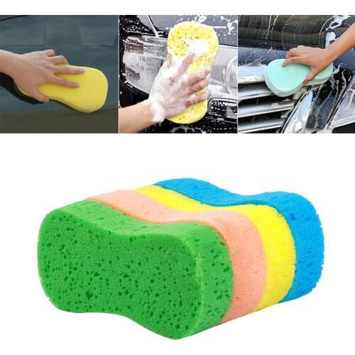 Sponge Cloth Car Honeycomb Sponge Car Washer Sponge Washing Cleaning Compress Sponge Beauty Waxing Car Accessries Tool