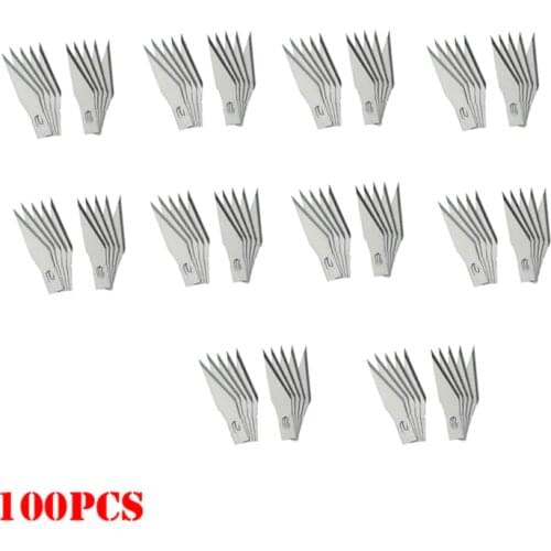 11# surgical knives blades for Wood Carving Engraving tools PCB Repair Hobby DIY blade cutter Knife tool Replace blades 100pcs