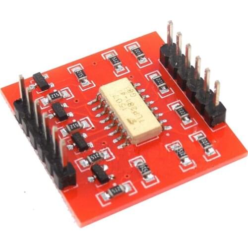 HW-399 4-channel Optocoupler Isolation Module for Arduino high and low level expansion board electronic building blocks Red