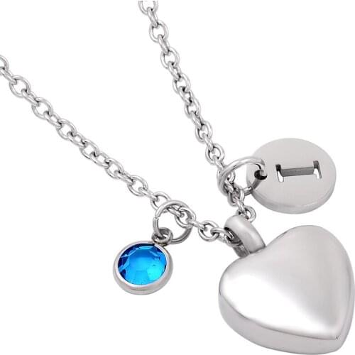 IJD0021 Blank Heart Cremation Urn Jewelry for Women Hot Sale Stainless Steel DIY Necklace Ashes Memorial Keepsake Pendants