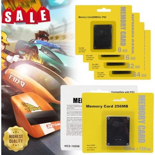 For PS2 8MB/64MB/128MB Memory Card Memory Expansion Cards Suitable for Sony Playstation 2 PS2 Black 8/128M Memory Card Wholesale