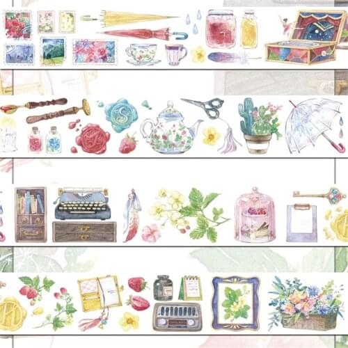 2020 Vintage Sweet Berry Washi Tapes Bullet Journal Masking Tape Adhesive Tape DIY Scrapbooking Washi Stickers