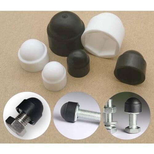 10PCS M6 M8 M12 Nut Protection Cap Plastic Nut Bolt Tool Dome Protection Cover Exposed Hexagon