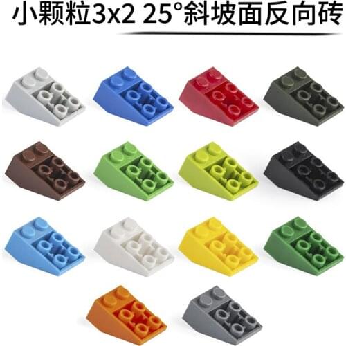 100g Bulk Parts 3x2 Slope Reverse Inclined Plane Thick Bricks Building Blocks MOC Figure Model Assemble Toys for Children 3747