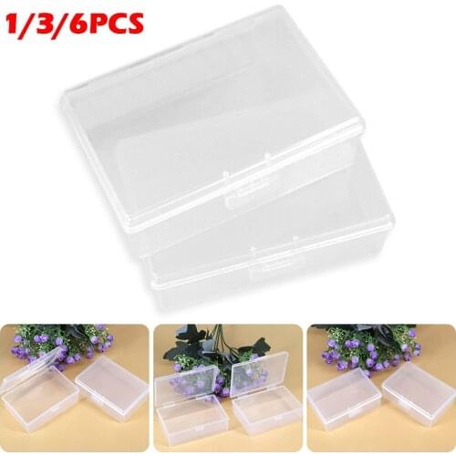 Storage Box Portable Transparent Plastic Cases with Lid for Home Office Car Jewelry Accessories Organizer Earplug Protection Box