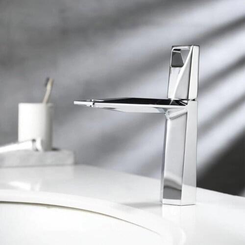 All Copper Bathroom Basin Faucet Hot And Cold Water Faucet Sink Faucet Single Handle Deck Installation Electroplated Gold Faucet