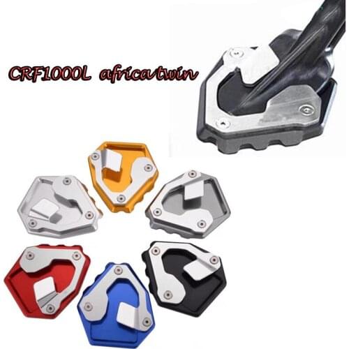 Motorcycle Modified Side Stand Enlarge Extension Pad Kickstand for Honda crf1000l CRF1000 L CRF 1000L africa twin accessories