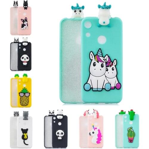 Soft Silicone TPU Case For Huawei Honor 8X Case 3D Unicorn Panda Cat Phone Case For Huawei Honor 8C 8X 8A 8S Cover Fundas Etui