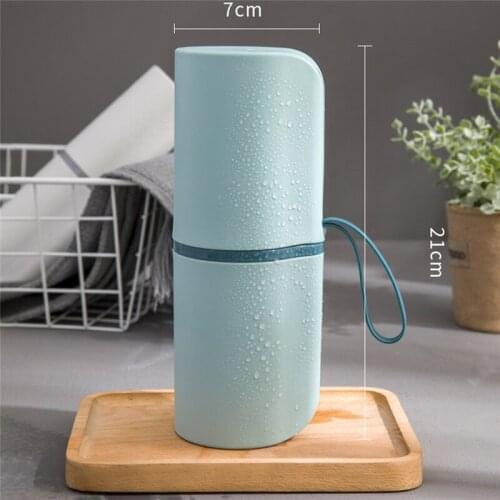 Portable Travel Mug Multi-Purpose Toothbrush Storage Box Bathroom With Lid Cup Couple Mouthwash Than Student Cup Toothbrush