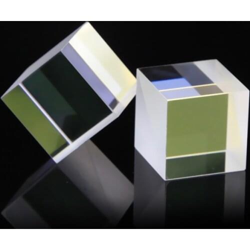 25mm Dia Transparent Polarizing Beam Splitter Cube Laser Lens