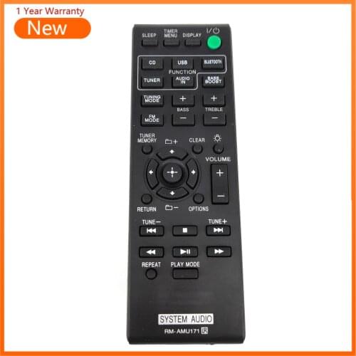 TV Remote Control For Sony RM-AMU171 For CMT-SBT100 HCD-SBT100 CMT-SBT100B HCD-SBT100BAV Television Controller Black