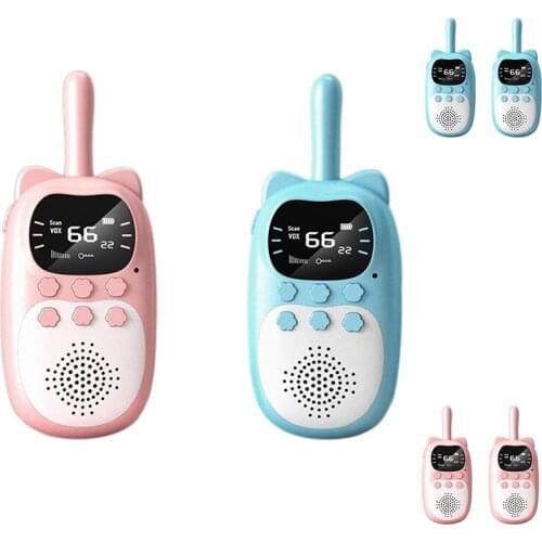 Walkie-Talkie, 3KM Childrens Walkie Talkie Parent-Child Interactive LED Light with Waterproof USB Charging