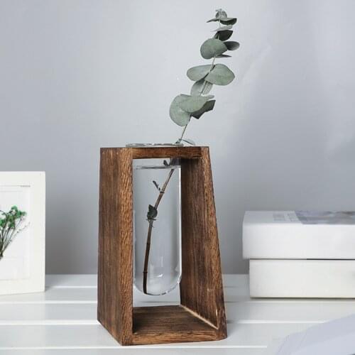 Nordic Home Decoration Glass Vase Terrarium Living Room Decoration Flower Vases Transparent Hydroponic Cander Hoder