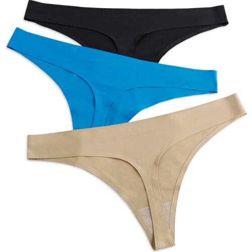 Women Thongs And G Strings Sexy low-Rise Seamless Panties Solid Thong Woman Invisible Plus Size Underwear Femme Lingerie Hot