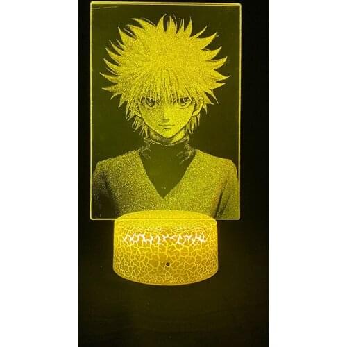Nursery Night Light LED 3D Nightlight Picture Lamp Anime HUNTER Killua Zoldyck Smart Phone Control Room Decor Kids Holiday Gift