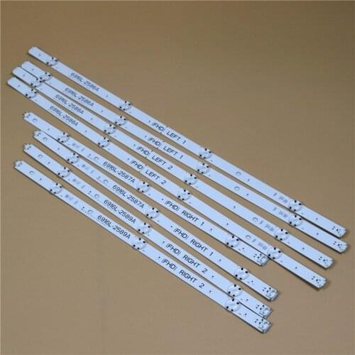 TV LED Array Bars For LG 49LH604V 49LH609V 49LH604V-ZA 49LH604V--ZB 49LH609V-ZF LED Backlight Strips Matrix LED Lamps Lens Bands