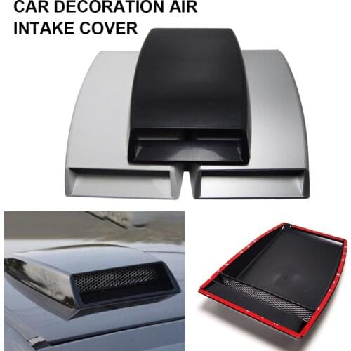 Universal 3 Colors ABS Auto Car Decorative Air Flow Intake Hood Scoop Vent Bonnet Cover Decor Ventilation Hood Cover Decoration