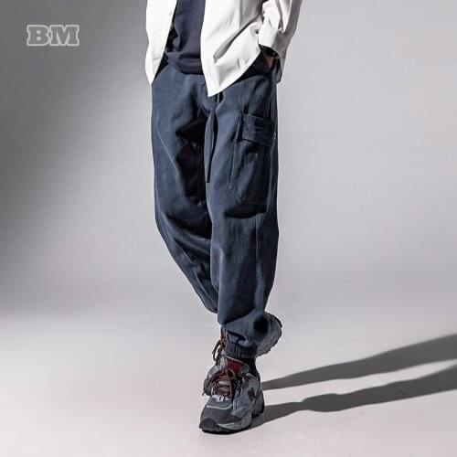 Japanese Streetwear High Quality Thick Casual Pants Fashion Harajuku Joggers Men Clothing 2020 Korean Sport Cargo Pants Male