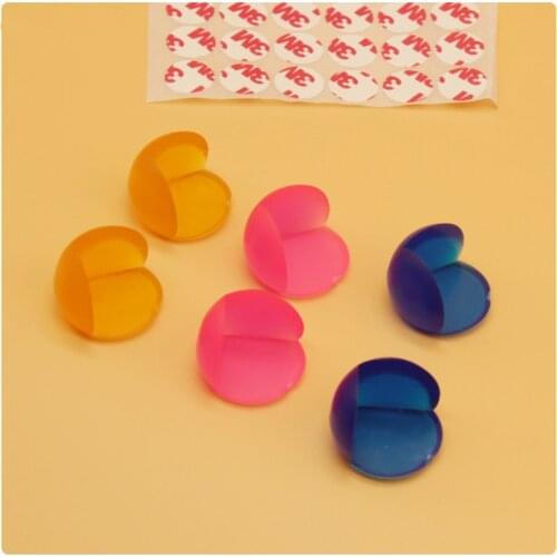 10PCS Anti Collision Table Angle The New Hot Candy Colors Transparent Safety Anti Collision Table Angle TRQ0669