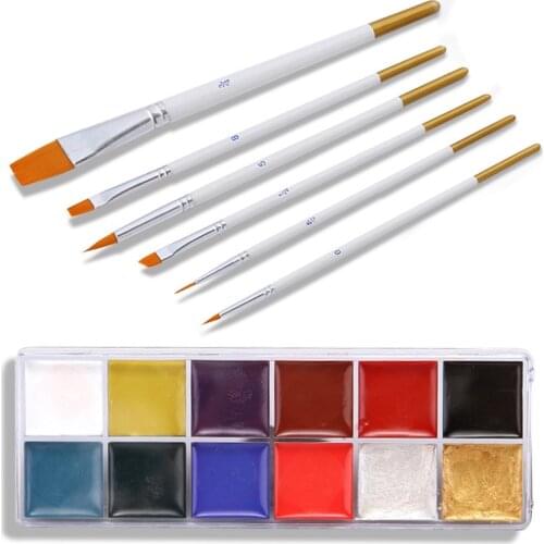 12-color oil paint Halloween makeup oil paint body paint drama special effects makeup face makeup body paint
