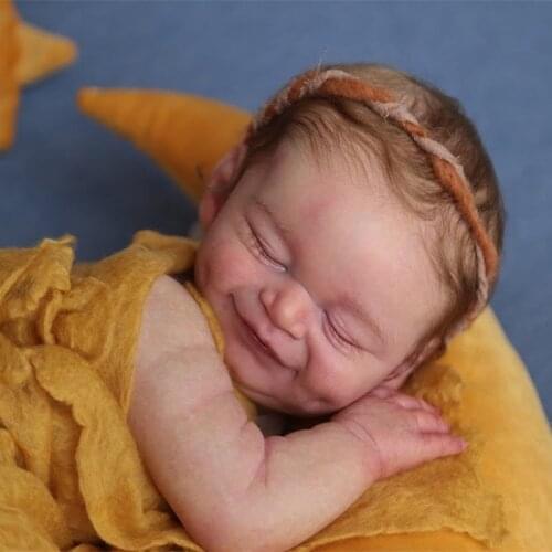 19 Inch DIY Blank Reborn Baby Kit Cecilia With Body Fresh Color Soft Vinyl Unpainted Unfinished Doll Part