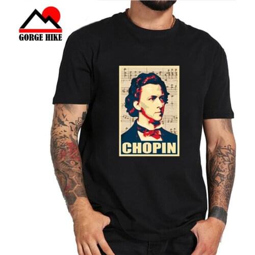 3D Polish piano composer Chopin T shirt Poland fans Piano poet musician symbol Short Sleeves Vintage genius portrait Tees Shirts