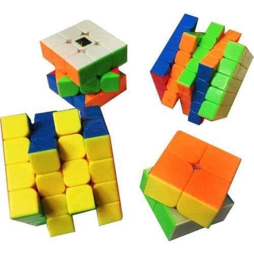 Quality 4PCS per Set Magic Cube Puzzle Game Mind Brain Teaser Educational Puzzles Toys Gift for Children Adults