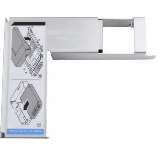 10 pieces For Dell 9W8C4 3.5" to 2.5" Adapter for KG1CH Tray R720 R630 R530 T430 R730XD Free Shipping