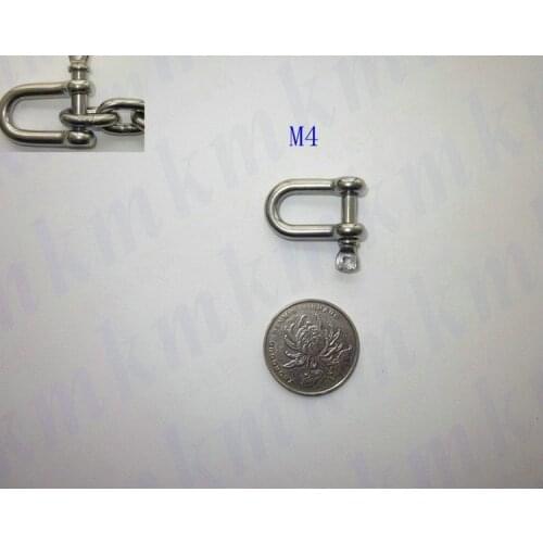Free Shipping Wholesale Stainless Steel 316 Grade Small Mini Type D and Dee M4 Anchor Shackle