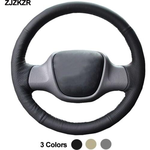 Car Auto Steering-Wheel Cover For Smart Fortwo Braid on the Steering wheel Funda Volante Stuurhoes Auto Car Accessories
