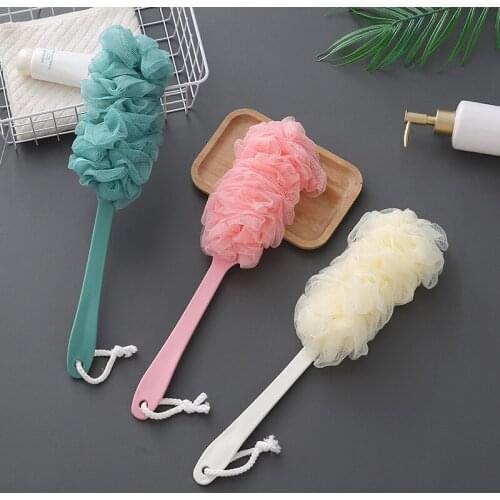 Household Long-handled Shower Brush Back Rubbing Brush Adult Shower Brush Back Brush Shower Bath Flower Brush