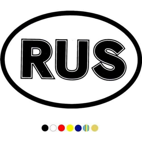CS-10415# Vinyl Decal RUS Car Sticker Waterproof Auto Decors on Truck Bumper Rear Window