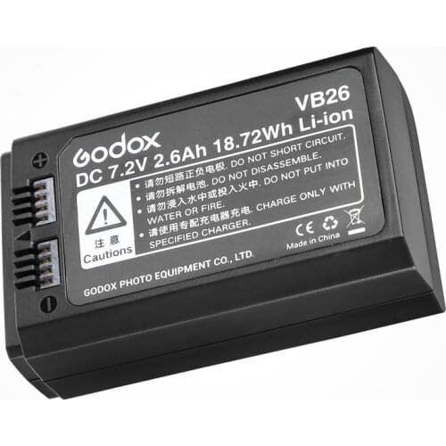 Godox VB26 Speedlight Flash Battery for V1 V1C V1N V1S V1F V1O V1P Speedlite Flash