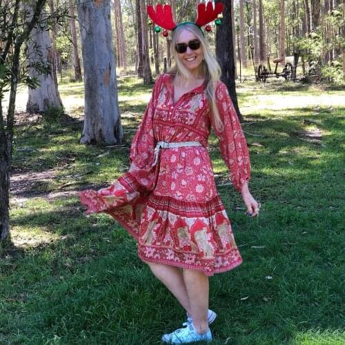 Красные летние платья Haoduoyi China At AliExpress