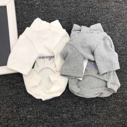 Cotton Dog T-shirt Autumn Winter Dog Clothes Hoodies Cat Yorkshire Clothing Pomeranian Poodle Schnauzer Costume Pet Outfit Coat