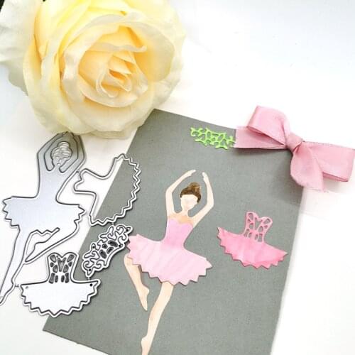 Julyarts 2019New Dancing Girl Metal Cutting Die Stencil for Scrapbooking Photo Album Paper Card Making Die Metal Crafts Die Cut