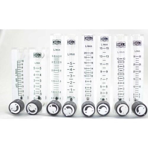 LZQ-6,7 air flow meter (H=120mm gas flow meter)with control valve for Oxygen conectrator ,it can adjust flow