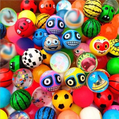 5pcs Funny Toy Balls Mixed Bouncy Ball Solid Floating Bouncing Child Elastic Rubber Ball Of Pinball Bouncy Toys For Chuldren
