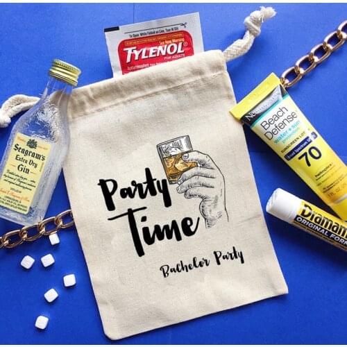 Bachelor Bachelorette hen Party bridal shower Wedding groom bride to be bridesmaid Groomsman survival kit gift bag decoration