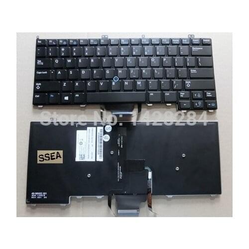 SSEA New US Keyboard With backlit For DELL Latitude E7240 E7440 Laptop