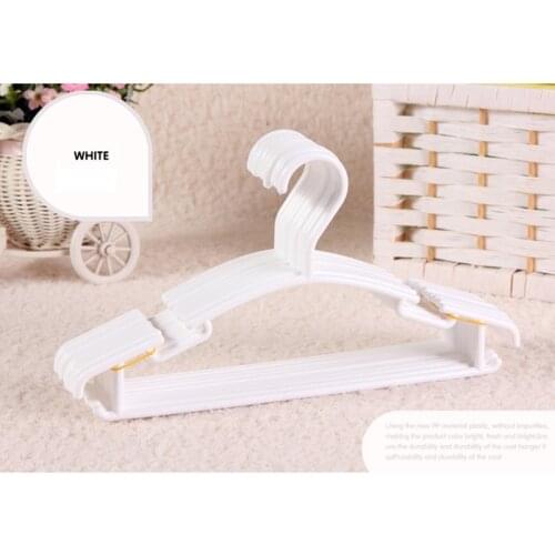 New 10Pcs/Lot PP Plastic Hangers For Clothes Anti skid Drying Clothes Rack baby Children Hanger Non Slip Hangers Hook