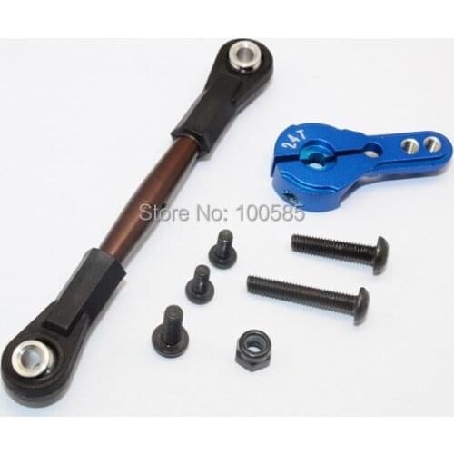 AXIAL YETI XL 90032 STEEL ANTI-THREAD TIE ROD WITH ALLOY SERVO HORN FOR 24T SPLINE OUTPUT SHAFT - 1SET - YTL16024