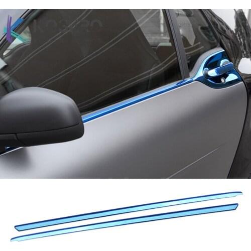 Stainless steel Car window trim Exterior decorative strip For Mercedes smart15-18 453 Fortwo Car exterior decoration Accessories