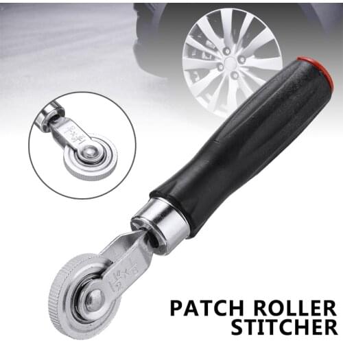 Wood Handle Ball Bearing Tyre Patch Roller Stitcher Puncture Repair Tube Tool Car Truck Tire Repair Tools