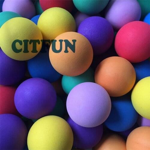Factory price Dia4CM and Dia6CM EVA foam ball colorful EVA toy balls for cannon gun indoor playground