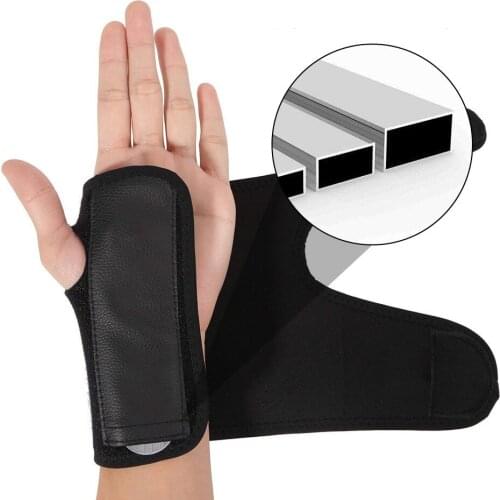 Removable Wristband Steel Wrist Sprain Support Protector Tunnel Arthritis Carpal Brace Splint Wrap