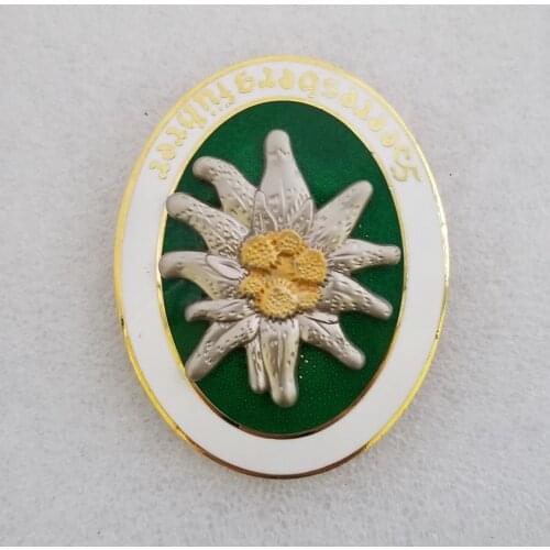 TOP quality WW2 German Medal Army ELITE Edelweiss Mountain Troops BADGE COPY COIN