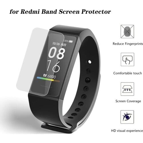 8pcs Screen Protector Film for Redmi Band 4 Smart Wristband HD Soft TPU Protective Film for Xiaomi Redmi Band Not Tempered Glass