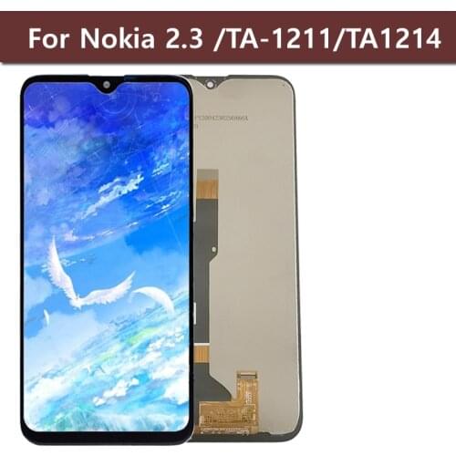 6.2" For NOKIA 2.3 LCD For Nokia TA-1211 TA-1214 TA-1206 TA-1209 LCD Display Touch Screen Digitizer Assembly Free Tools
